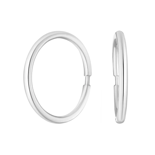 Серьги конго из серебра 925 пробы