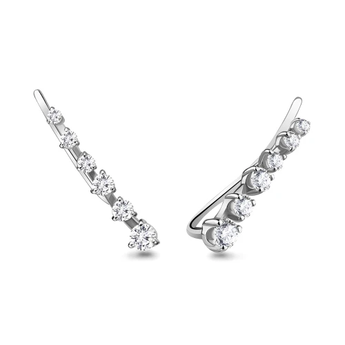 Серьги пины из серебра 925 пробы