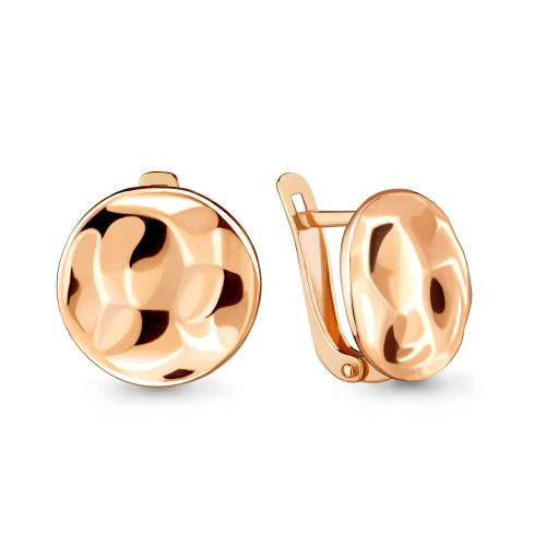 Серьги из серебра 925 пробы с позолотой