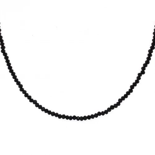 Колье (925) шпинель черный синт. чокер