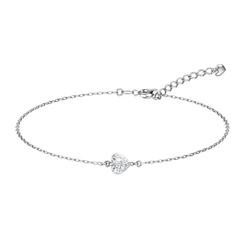 Браслет из серебра 925 пробы с фианитами