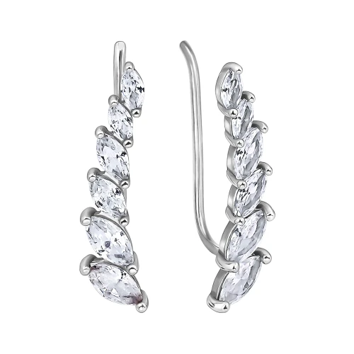 Серьги пины из серебра 925 пробы
