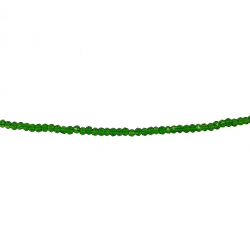 Браслет (925) агат зеленый прозрачный синт. бисер