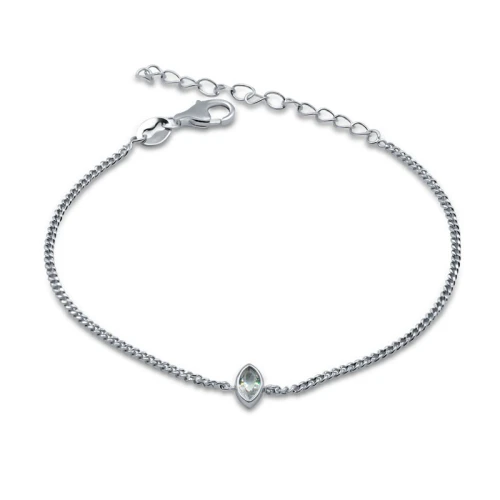 Браслет из серебра 925 пробы с фианитами