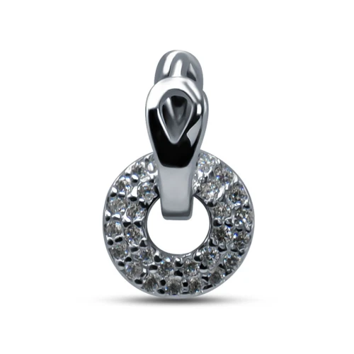 Серьга (925) циркон