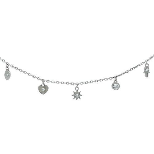 Браслет из серебра 925 пробы с фианитами