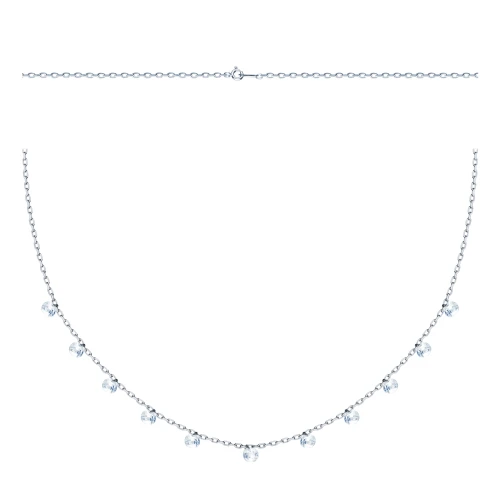 Колье из серебра 925 пробы с цирконами