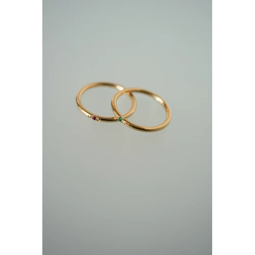 Кольцо (925 п) цветной фианит