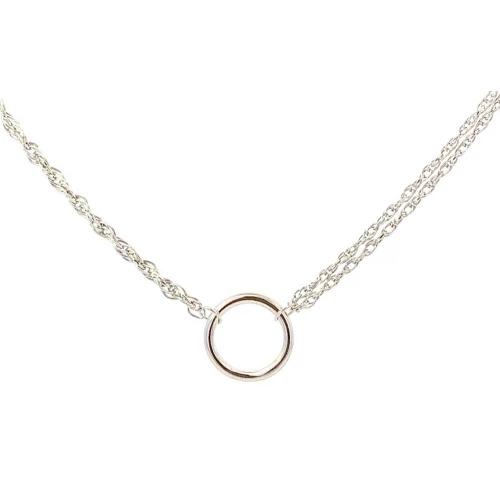 Колье многоярусное из серебра 925 пробы