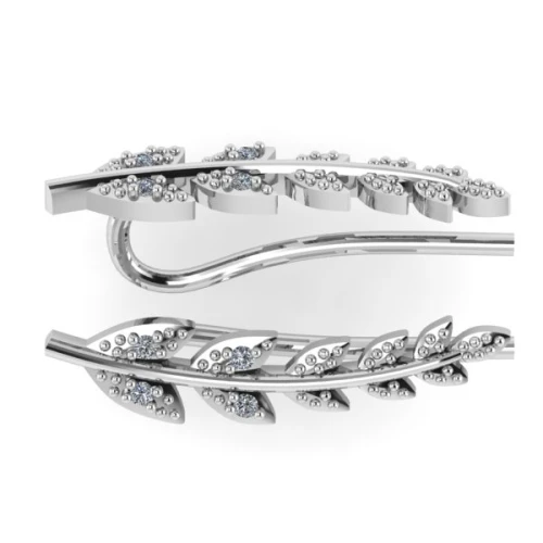 Серьги пины из серебра 925 пробы