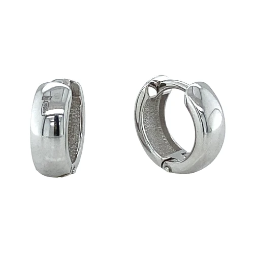 Серьги конго из серебра 925 пробы
