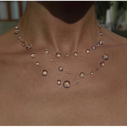 Колье многоярусное dew necklace