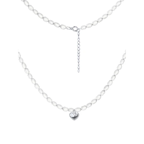 Колье из серебра 925 пробы с жемчугом