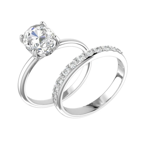 Кольцо из серебра 925 пробы с фианитами