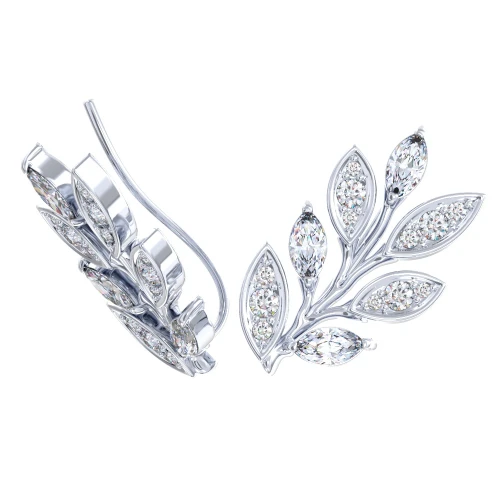 Серьги пины из серебра 925 пробы