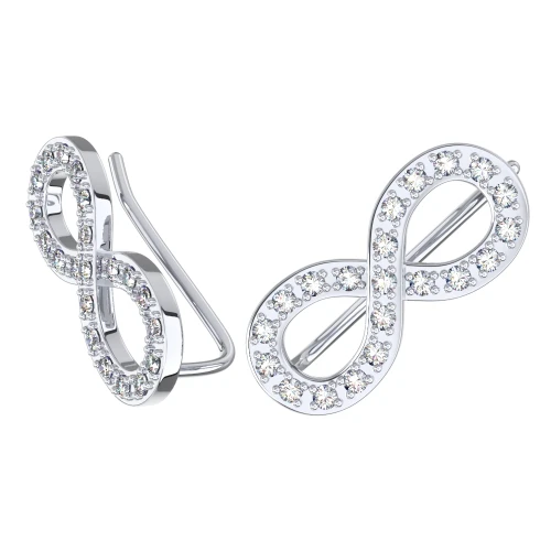 Серьги пины из серебра 925 пробы