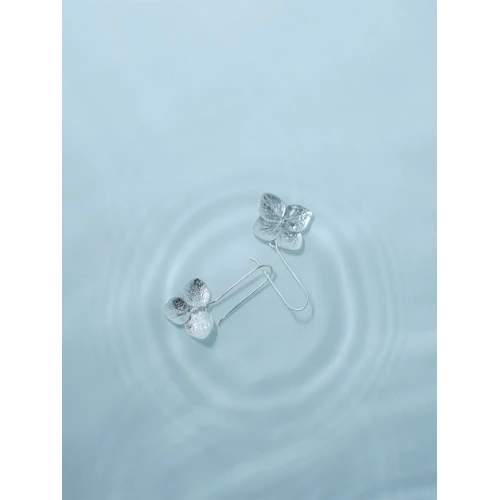 Серьги (925) гортензия