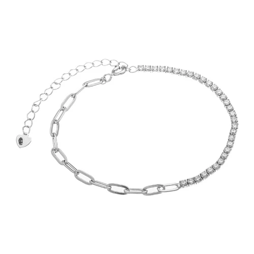 Браслет из серебра 925 пробы с фианитами