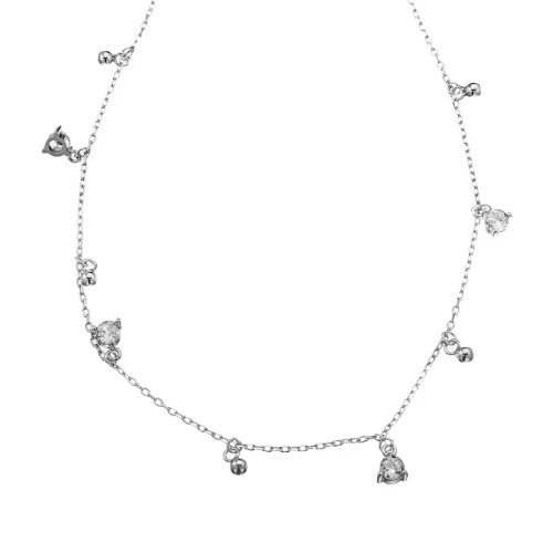 Колье из серебра 925 пробы с цирконами