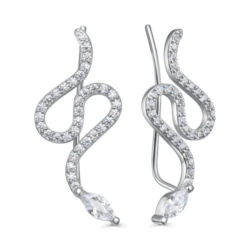 Серьги пины из серебра 925 пробы