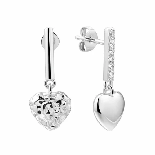 Серьги из серебра 925 пробы с фианитами