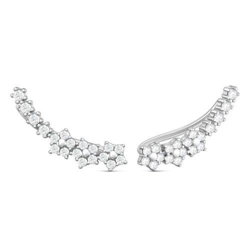 Серьги пины из серебра 925 пробы