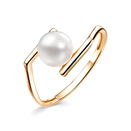 Кольцо из золота 585 пробы с жемчугом