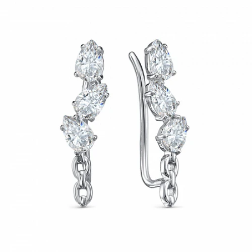 Серьги пины из серебра 925 пробы