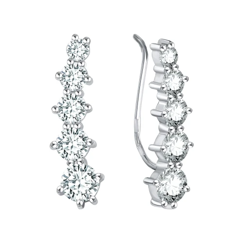 Серьги пины из серебра 925 пробы