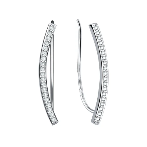 Серьги пины из серебра 925 пробы
