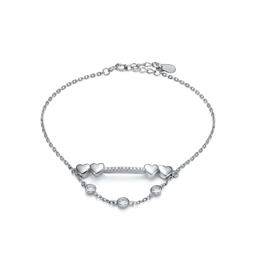 Браслет из серебра 925 пробы с фианитами