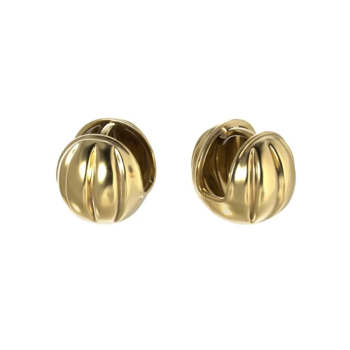 Серьги из серебра 925 пробы с позолотой
