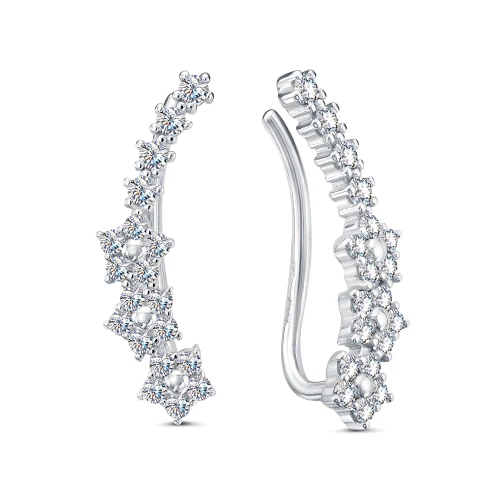 Серьги пины из серебра 925 пробы