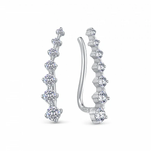 Серьги пины из серебра 925 пробы