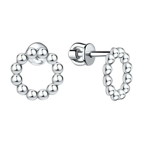 Серьги пусеты из серебра 925 пробы