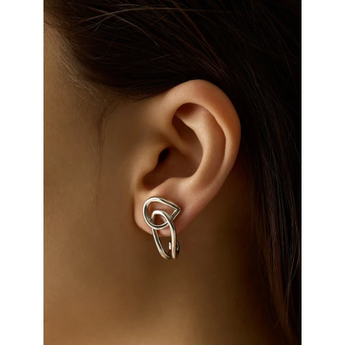 Серьги пусеты из серебра 925 пробы