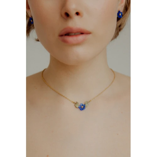 Колье стекло голубоглазка