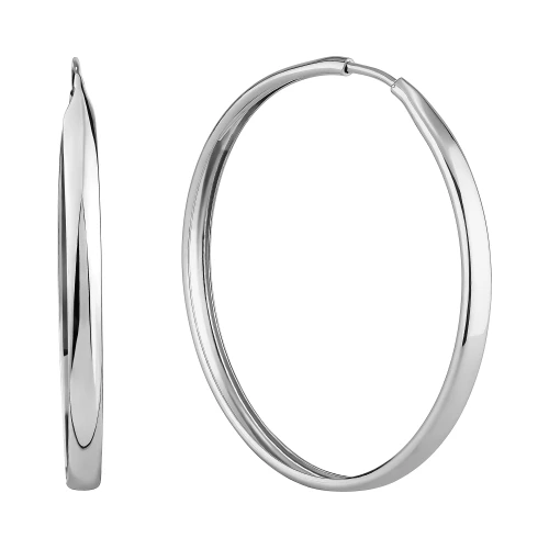 Серьги конго из серебра 925 пробы