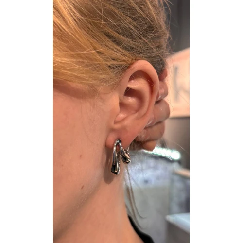 Серьги пусеты из бижутерного сплава