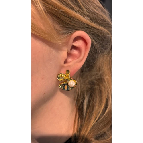 Пусеты жемчуг