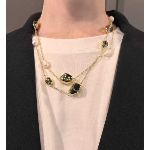 Колье многоярусное из жемчуга