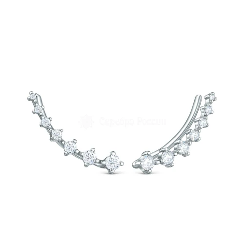 Серьги пины из серебра 925 пробы