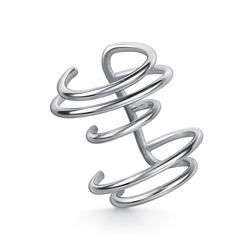 Моносерьга кафф из серебра 925 пробы