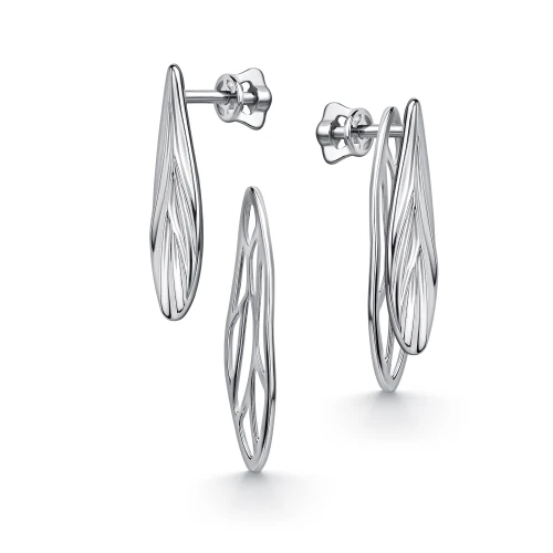 Серьги пусеты из серебра 925 пробы