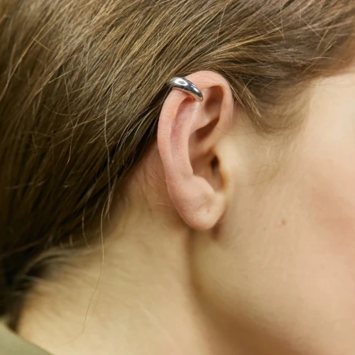 Моносерьга кафф из серебра 925 пробы