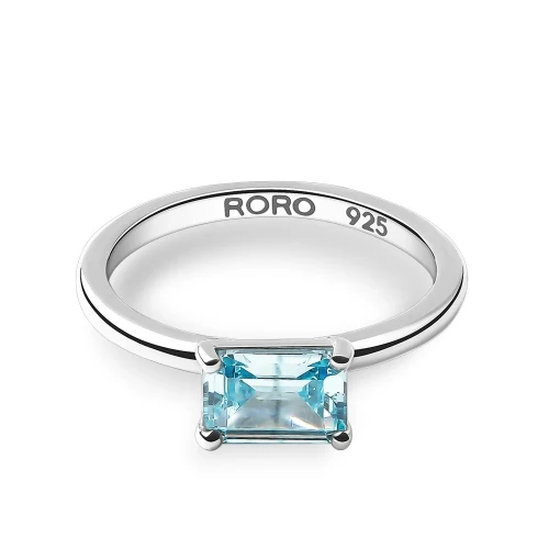 Кольцо из серебра 925 пробы с цветными цирконами