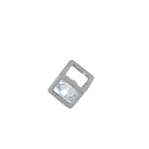 Подвеска бегунок из серебра 925 пробы с фианитами