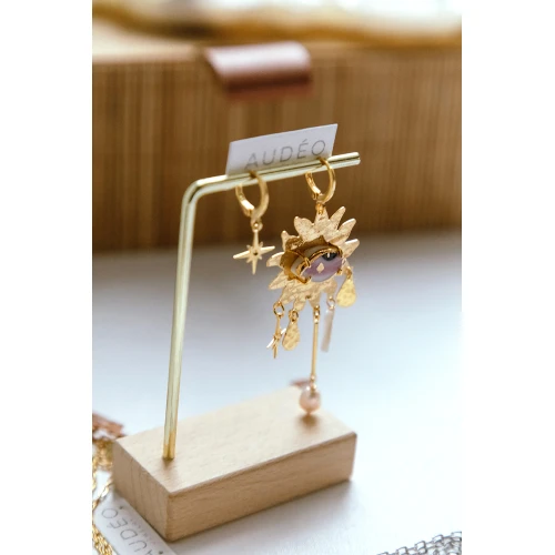 Серьги фарфор, жемчуг, перламутр