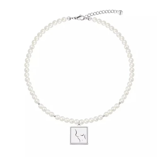 Жемчужный чокер из бижутерного сплава