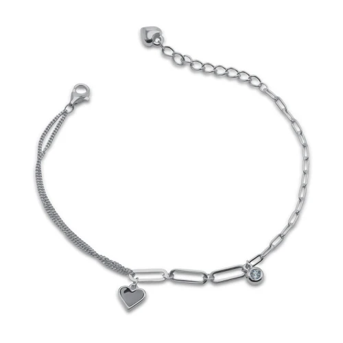 Браслет (925) эмаль, циркон